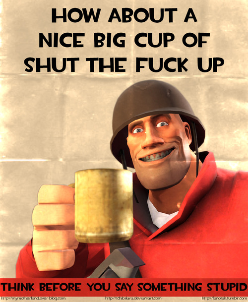 Big cup fuck nice poster shut up