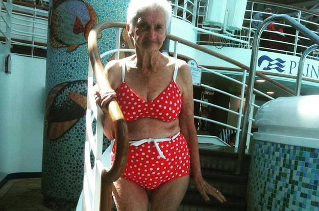 Bikini grandma in