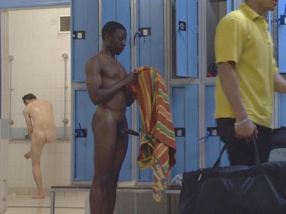 Black guys naked in locker rooms