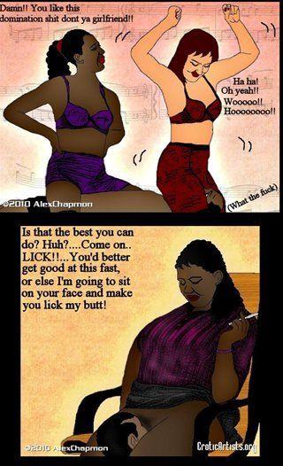 Black woman domination cartoon