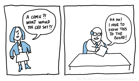Business comic strip