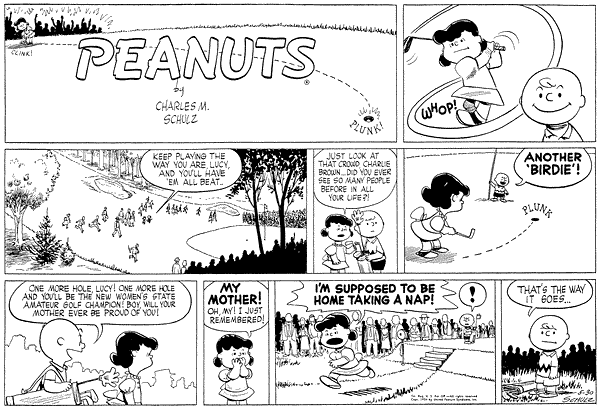 Sugar P. recommendet is named after peanuts Comic strip