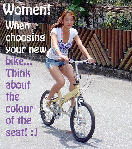 Cycle seat in pussy