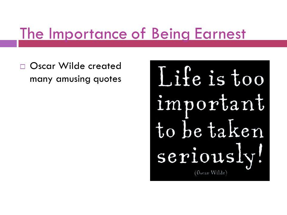 Funny quotes importance of being earnest