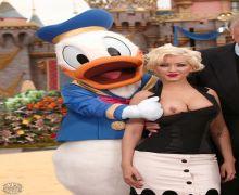 Polka-Dot reccomend Daffy duck flashes christina aguilera boob