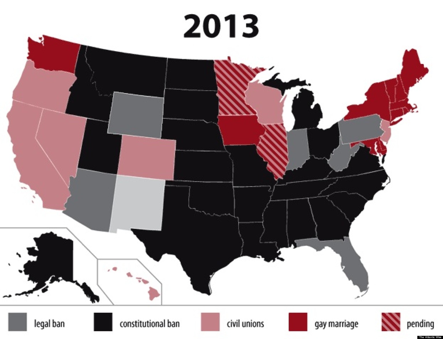 How many states is gay marriage legal
