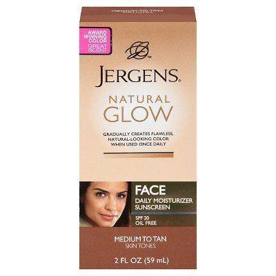 Zinger reccomend Jergens natural glow facial moisturizer