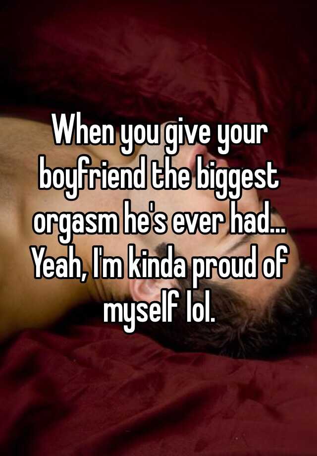 Tabasco reccomend Giving your boyfriend an orgasm