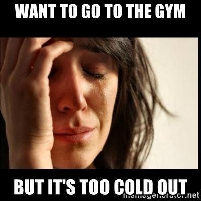 Going to the gym with a cold