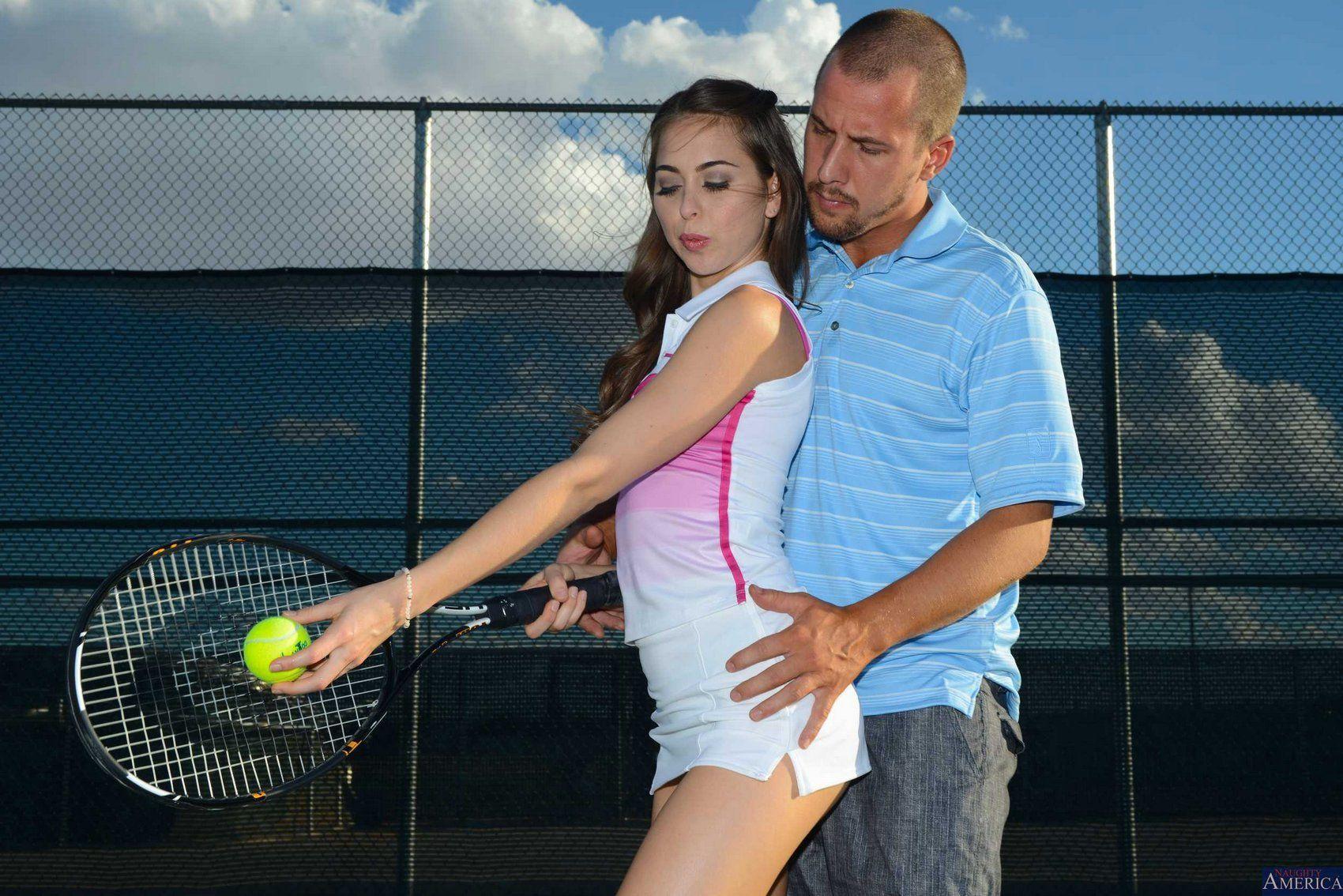 Having sex with tennis player