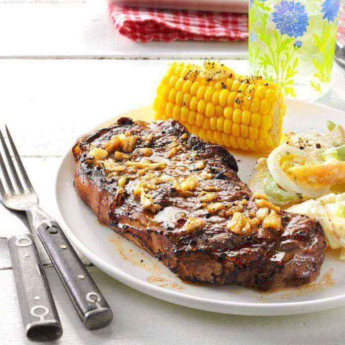 New york strip steak barbequed nutrition