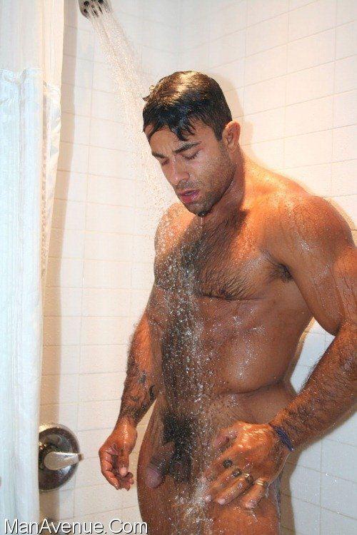 best of Shower men Nude hairy