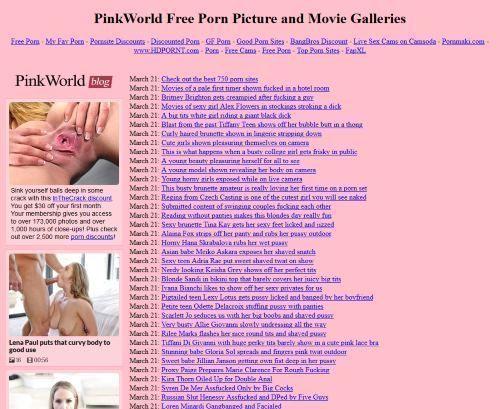 Rhubarb reccomend Pink world porn site