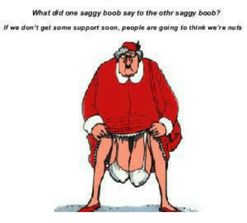 Saggy boob test