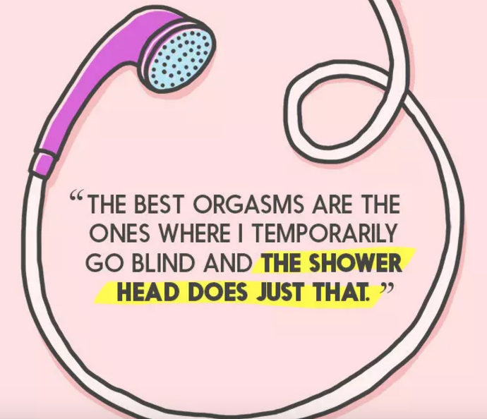 Shower head fun masturbate