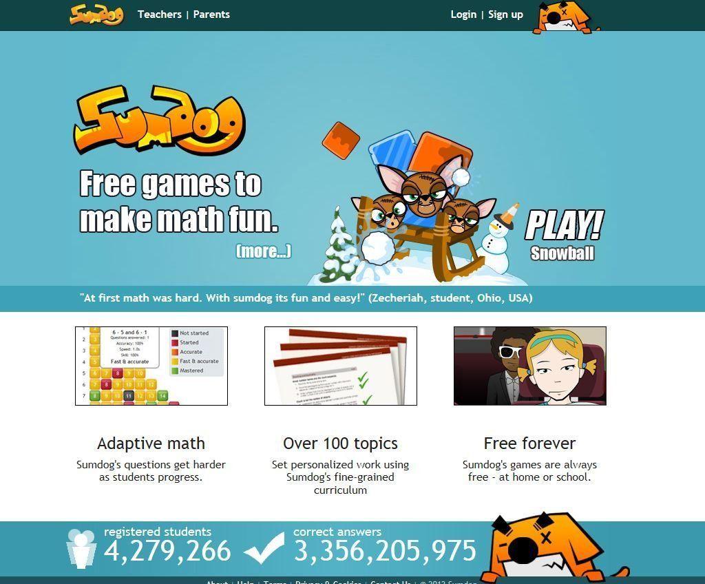 Bunny reccomend learning fun Sumdog that makes